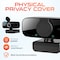 Delton C24 Webcam HD1080p With Mic, Portable Tripod & Privacy Cover For Conferencing and Video Calling DCAM24BK - alternate 8